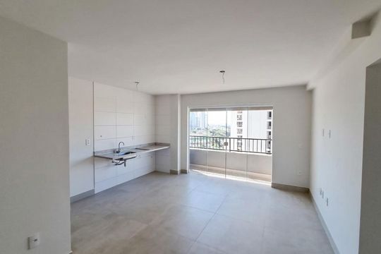 Sala/Cozinha de apartamento para alugar com 2 quartos, 71m² em Setor Pedro Ludovico, Goiânia