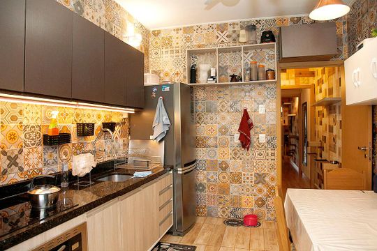Cozinha de apartamento à venda com 3 quartos, 113m² em Santana, Porto Alegre