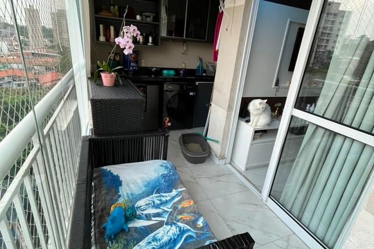 Varanda de apartamento para alugar com 2 quartos, 65m² em Jardim Vazani, São Paulo