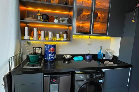 Cozinha de apartamento para alugar com 2 quartos, 65m² em Jardim Vazani, São Paulo
