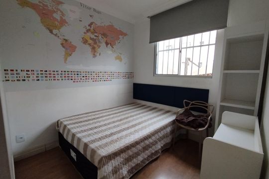 Quarto de apartamento à venda com 2 quartos, 58m² em Fonte Grande, Contagem