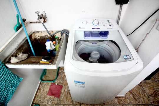 Área de Serviço de apartamento para alugar com 2 quartos, 50m² em Jardim Indaia, Ferraz de Vasconcelos