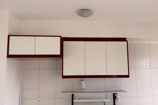 Cozinha de apartamento para alugar com 2 quartos, 58m² em Ipiranga, Goiânia