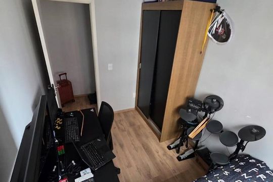 Quarto de apartamento à venda com 2 quartos, 39m² em Santa Maria, Santo André