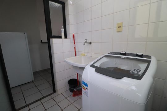 Área de serviço  de apartamento para alugar com 1 quarto, 50m² em Centro, Ribeirão Preto
