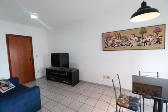 Sala de apartamento para alugar com 1 quarto, 50m² em Centro, Ribeirão Preto