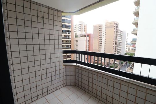 Varanda  de apartamento para alugar com 1 quarto, 50m² em Centro, Ribeirão Preto