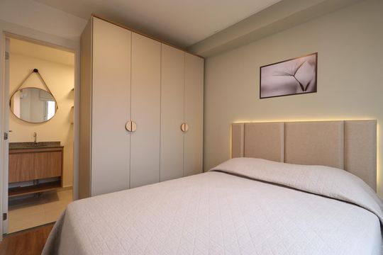 Quarto  de apartamento para alugar com 1 quarto, 25m² em Barra Funda, São Paulo