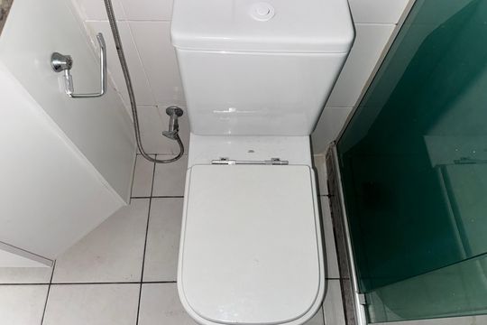 Banheiro Social de apartamento à venda com 3 quartos, 95m² em Recreio dos Bandeirantes, Rio de Janeiro