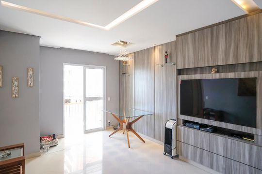 Sala de apartamento à venda com 3 quartos, 80m² em Vila Caminho do Mar, São Bernardo do Campo