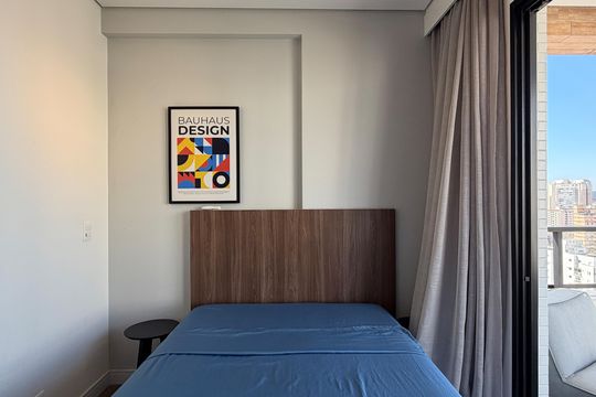 Suíte de apartamento para alugar com 1 quarto, 59m² em Ponta da Praia, Santos