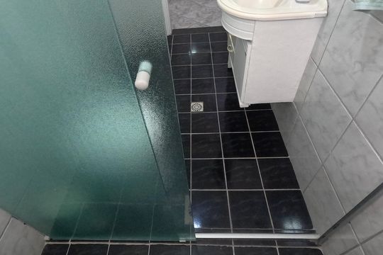 Banheiro de apartamento para alugar com 1 quarto, 50m² em Aparecida, Santos