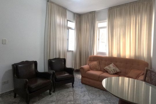 Sala  de apartamento para alugar com 1 quarto, 50m² em Aparecida, Santos