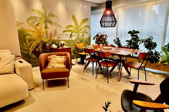 Sala de apartamento à venda com 3 quartos, 115m² em Indianópolis, São Paulo