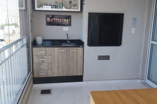 Varanda de apartamento à venda com 3 quartos, 77m² em Vila Guilherme, São Paulo