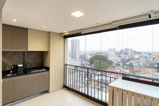 Varanda gourmet de apartamento à venda com 2 quartos, 62m² em Centro, Osasco