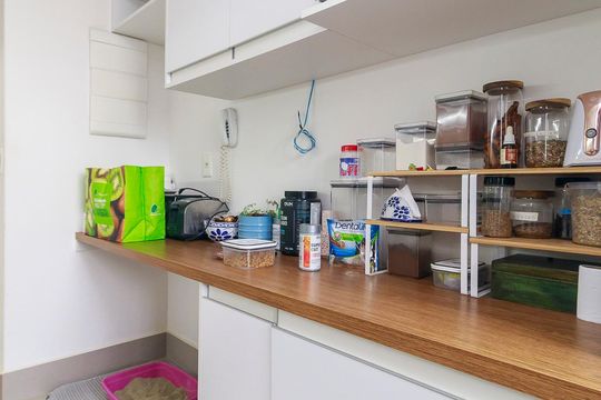Cozinha de apartamento para alugar com 2 quartos, 69m² em Brooklin, São Paulo