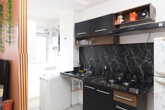 Cozinha de apartamento para alugar com 1 quarto, 47m² em Parada Xv de Novembro, São Paulo