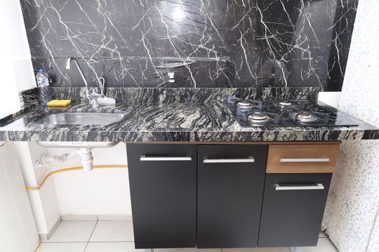 Cozinha de apartamento para alugar com 1 quarto, 47m² em Parada Xv de Novembro, São Paulo