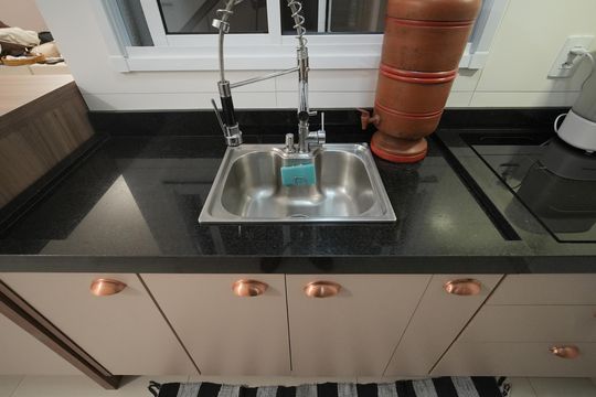 Cozinha de apartamento à venda com 2 quartos, 103m² em Jardim Bela Vista, Santo André
