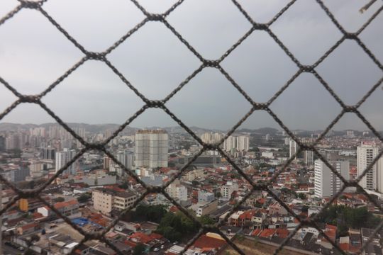 Sala Sacada Vista  de apartamento à venda com 2 quartos, 91m² em Vila Lusitania, São Bernardo do Campo