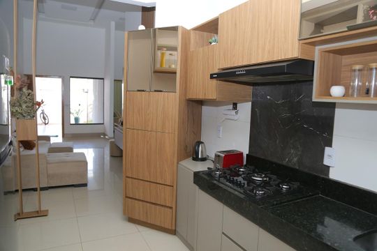 Cozinha de casa à venda com 3 quartos, 160m² em Residencial Jardim Belvedere, Goiânia