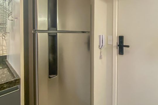 Cozinha de kitnet/studio para alugar com 1 quarto, 24m² em Vila Olímpia, São Paulo