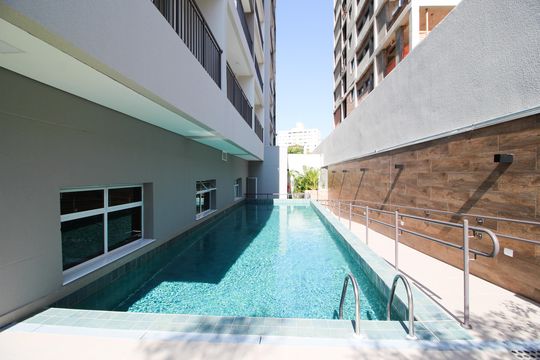 Área comum - Piscina de kitnet/studio para alugar com 1 quarto, 30m² em Vila Olímpia, São Paulo