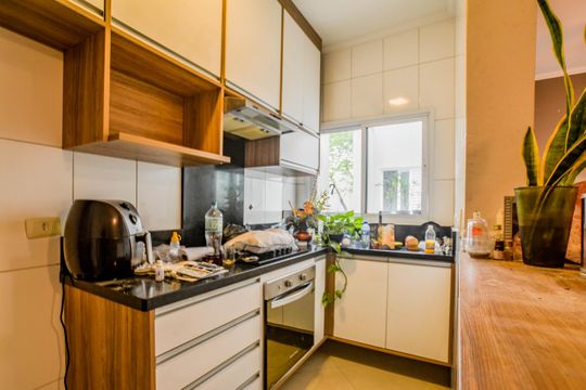 Cozinha de apartamento para alugar com 2 quartos, 124m² em Vila Pires, Santo André