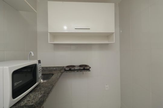 Cozinha de kitnet/studio para alugar com 1 quarto, 28m² em Bosque da Saúde, São Paulo