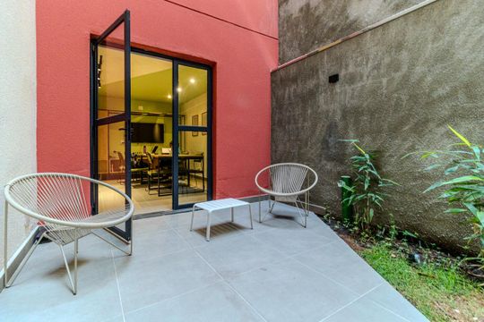 Lounge de kitnet/studio para alugar com 1 quarto, 27m² em Vila Buarque, São Paulo