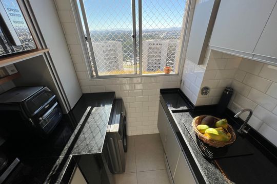 Área de Serviço de apartamento à venda com 2 quartos, 49m² em Engenho Nogueira, Belo Horizonte