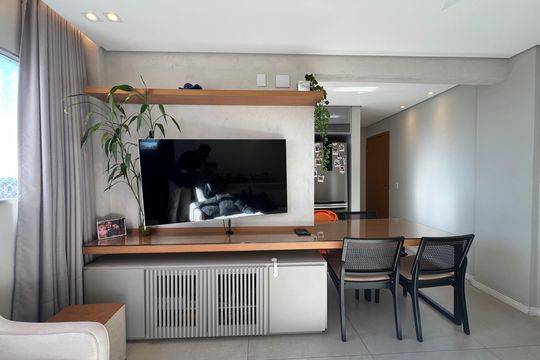 Sala de apartamento à venda com 2 quartos, 49m² em Engenho Nogueira, Belo Horizonte