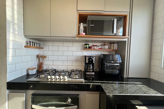 Cozinha de apartamento à venda com 2 quartos, 49m² em Engenho Nogueira, Belo Horizonte