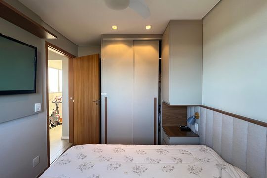 Quarto 2 de apartamento à venda com 2 quartos, 49m² em Engenho Nogueira, Belo Horizonte
