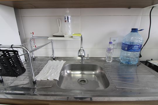 Cozinha de apartamento para alugar com 1 quarto, 28m² em Vila Ré, São Paulo