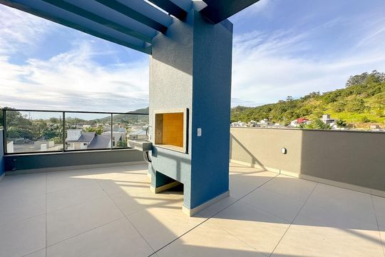 Área comum - Churrasqueira de apartamento para alugar com 2 quartos, 55m² em Cachoeira do Bom Jesus, Florianópolis