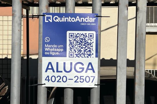 Placa QuintoAndar  de apartamento para alugar com 3 quartos, 57m² em Manacás, Belo Horizonte