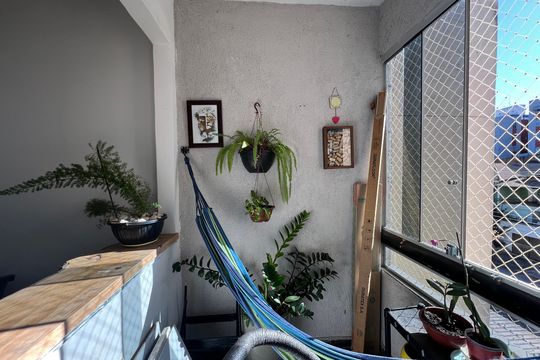 Varanda da Sala de apartamento para alugar com 3 quartos, 57m² em Manacás, Belo Horizonte