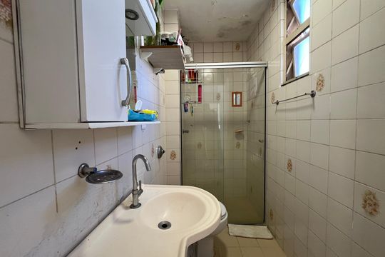 Banheiro Social de apartamento para alugar com 3 quartos, 57m² em Manacás, Belo Horizonte