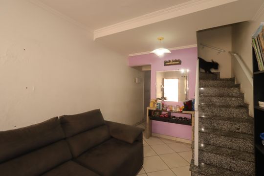 Sala de casa à venda com 3 quartos, 100m² em Vila Bela Vista, Santo André