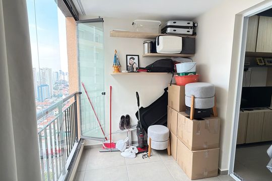 Sacada de kitnet/studio para alugar com 1 quarto, 30m² em Belenzinho, São Paulo