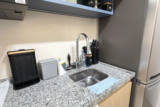 Cozinha de kitnet/studio para alugar com 1 quarto, 30m² em Belenzinho, São Paulo