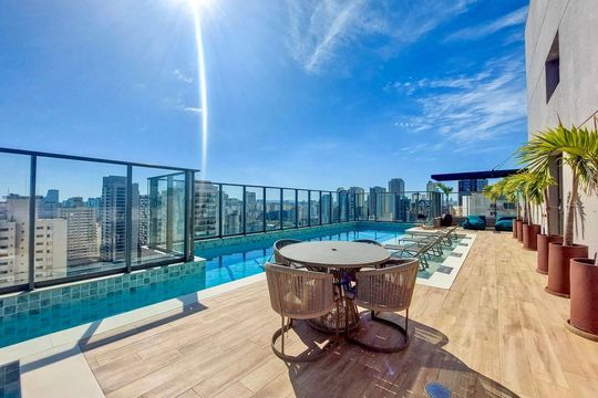 Piscina  de apartamento para alugar com 2 quartos, 81m² em Brooklin, São Paulo