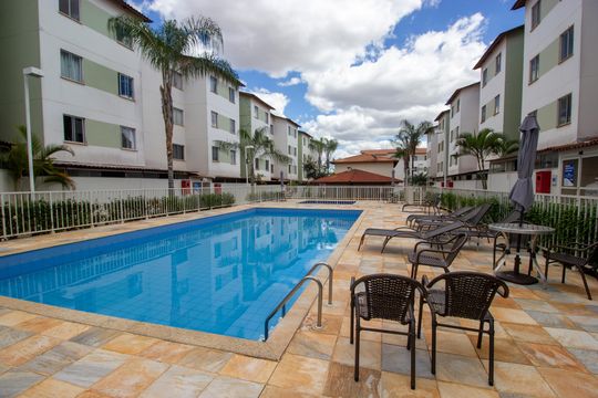 Área comum de apartamento para alugar com 2 quartos, 60m² em Santa Maria, Brasília