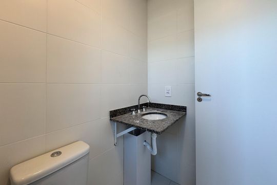 Banheiro - Suíte de apartamento para alugar com 2 quartos, 58m² em Baeta Neves, São Bernardo do Campo