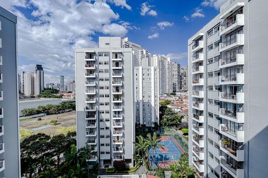 Vista da Varanda de apartamento à venda com 2 quartos, 64m² em Tatuapé, São Paulo