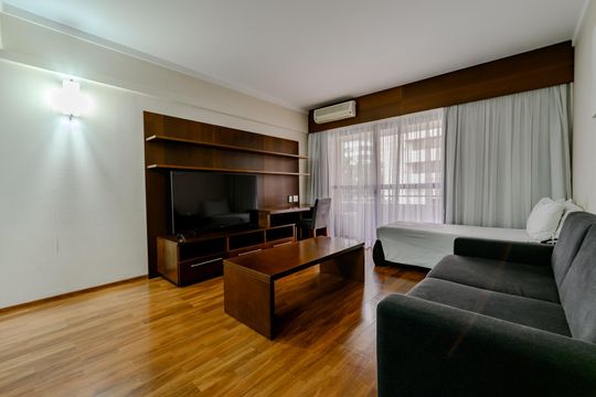 Sala de apartamento à venda com 1 quarto, 64m² em Paraíso, São Paulo