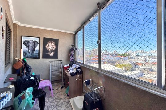 Varanda Quarto 1 de apartamento para alugar com 2 quartos, 60m² em Brás, São Paulo