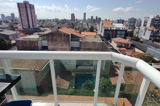 Varanda do Quarto 2 de apartamento à venda com 2 quartos, 43m² em Santa Maria, São Caetano do Sul
